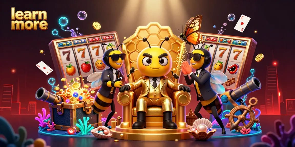 Learn more about gambling strategies in this vibrant 3D casino scene featuring cartoon characters.