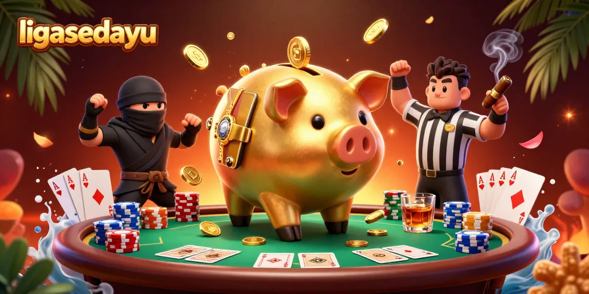 Join the excitement at ligasedayu with a captivating poker showdown featuring cartoon characters.