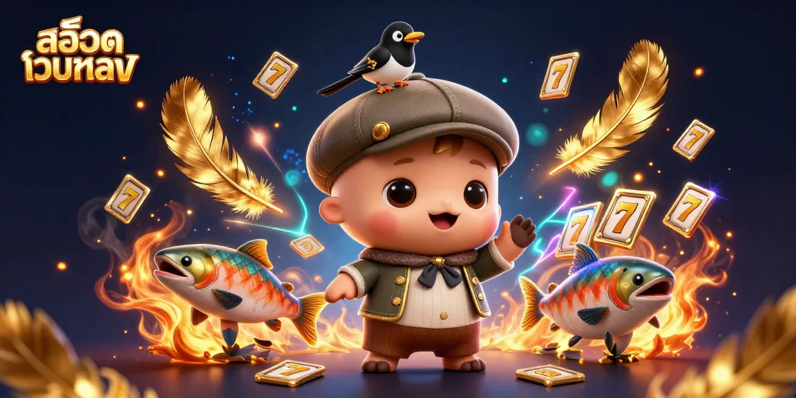 Engage with สล็อตเว็บตรง gaming illustration featuring iconic characters and dynamic casino elements.