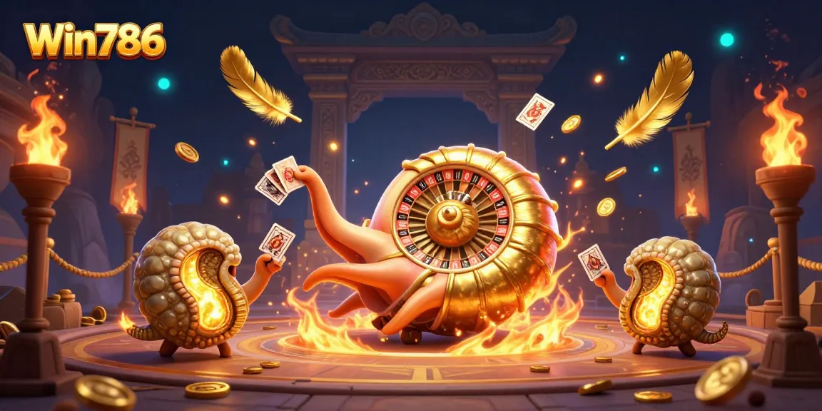 Win786 elevates gaming with a nautilus roulette design and dynamic gambling atmosphere.
