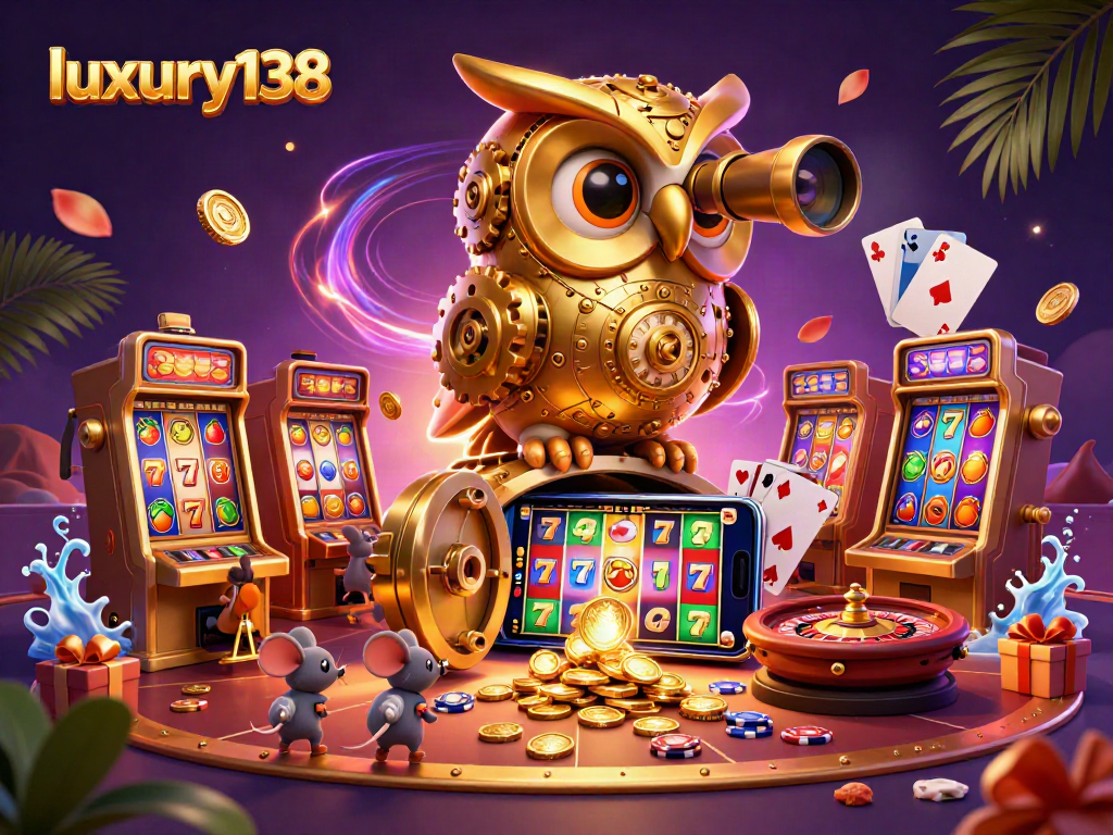 Bermain di luxury138 dengan simbol slot berwarna-warni dan koin emas yang mengalir dari smartphone, menambah keseruan taruhan.