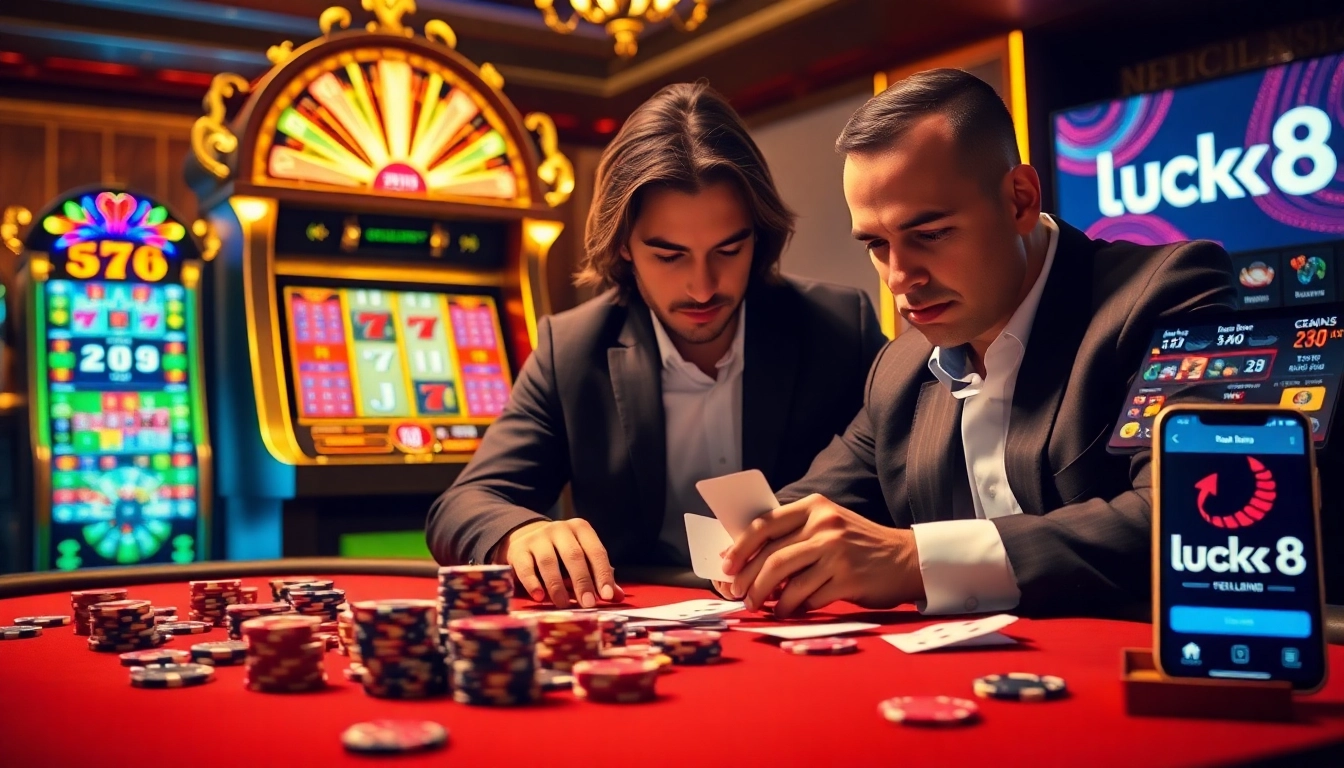 Experience the excitement of luck8 with high-stakes poker and colorful slots in a luxurious gaming environment.