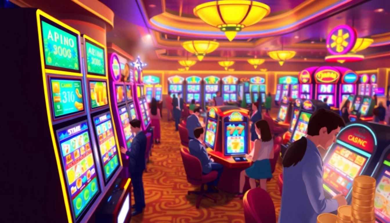 Menangkan judi dengan bbni4d di mesin slot yang ramai dan berwarna-warni.