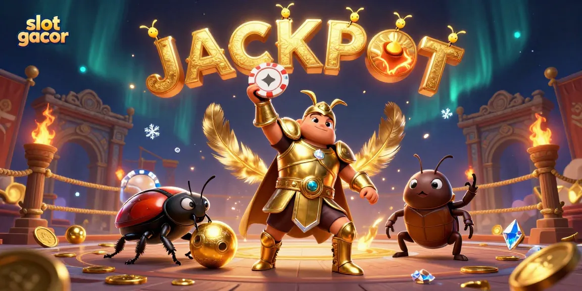 Menangkan slot gacor dengan keberuntungan, dikelilingi oleh pemandangan kasino yang megah.