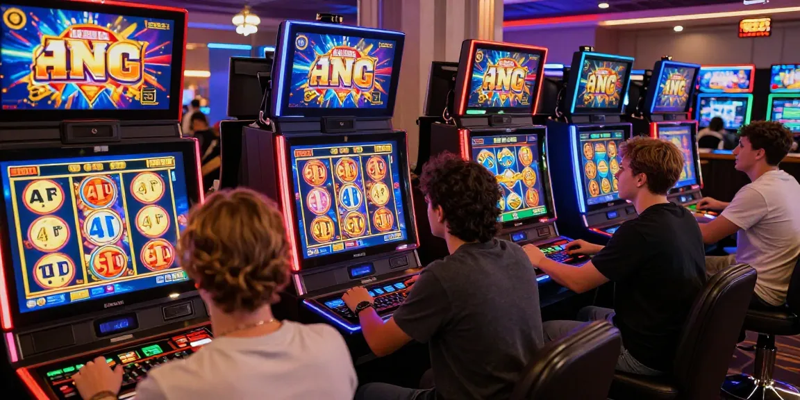 Players enjoying thrilling slot games online in a vibrant casino atmosphere.