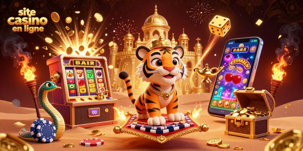 Machines à sous et jackpots en ligne sur le site casino en ligne avec un sultan et des éléments de jeu colorés