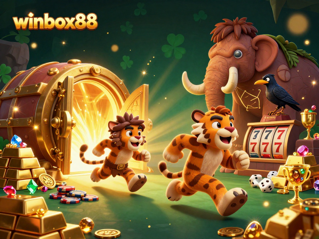 Winbox88 offers exhilarating casino excitement with prehistoric characters, treasure effects, and lively gameplay.