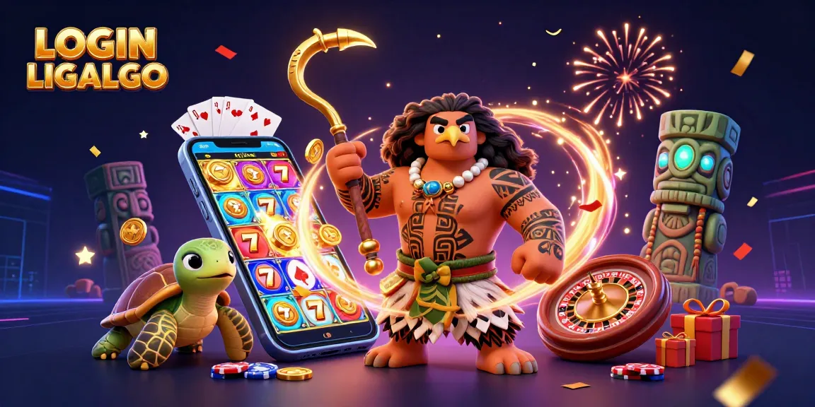 Experience the thrill of LOGIN LIGALGO with vibrant slot games and rich 3D casino visuals.