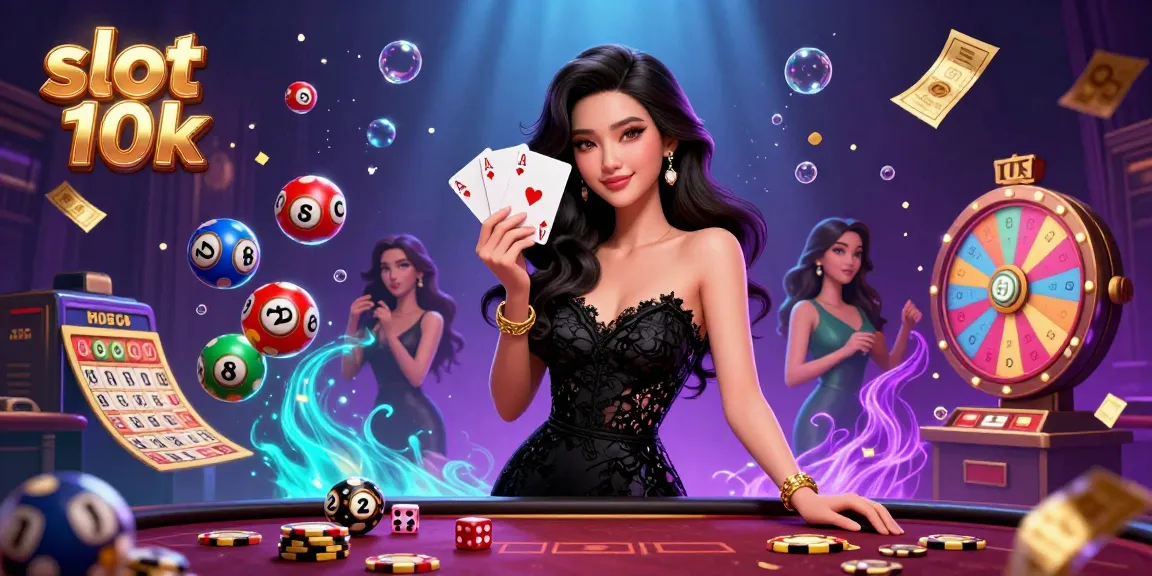 Experience thrilling wins with slot 10k in this vibrant casino illustration showcasing exciting gaming elements.
