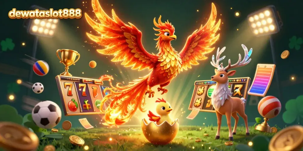 Permainan slot menarik saat meraih kemenangan di dewataslot888 dengan simbol keberuntungan.