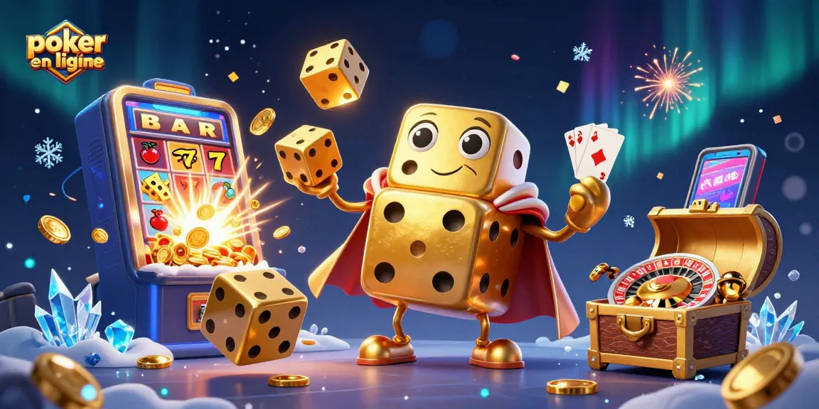 Jouez à un poker site en ligne avec de gros gains dans une ambiance colorée et festive.