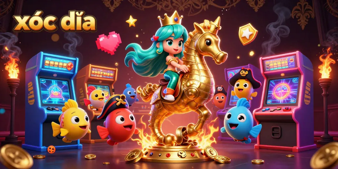Experience xóc đĩa excitement with a colorful underwater scene full of animated characters.