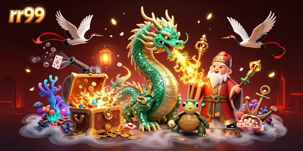Experience thrilling gameplay at rr99 with a magical dragon and gaming treasures in 3D.