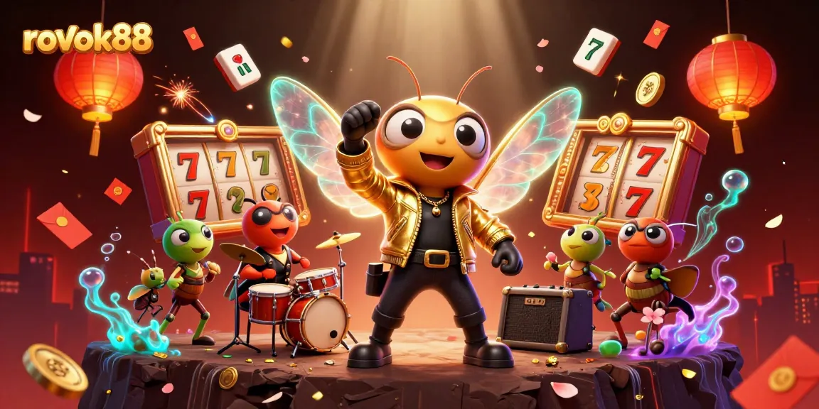 Spin to win big with rokok88's vibrant casino scene featuring slot reels and lucky symbols.