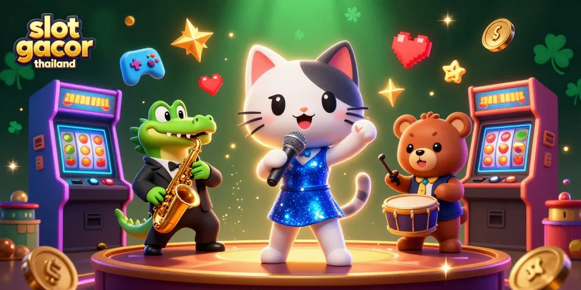 Experience thrilling gameplay at slot gacor thailand with vibrant characters and 3D casino elements.