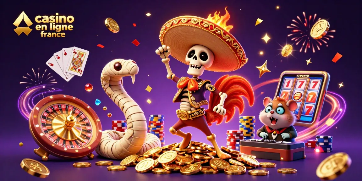 Dansez avec le rooster mariachi sur des pièces d'or au casino en ligne France!