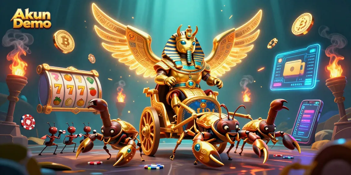 Experience the excitement of Akun Demo slots with vibrant 3D characters and dynamic casino elements.