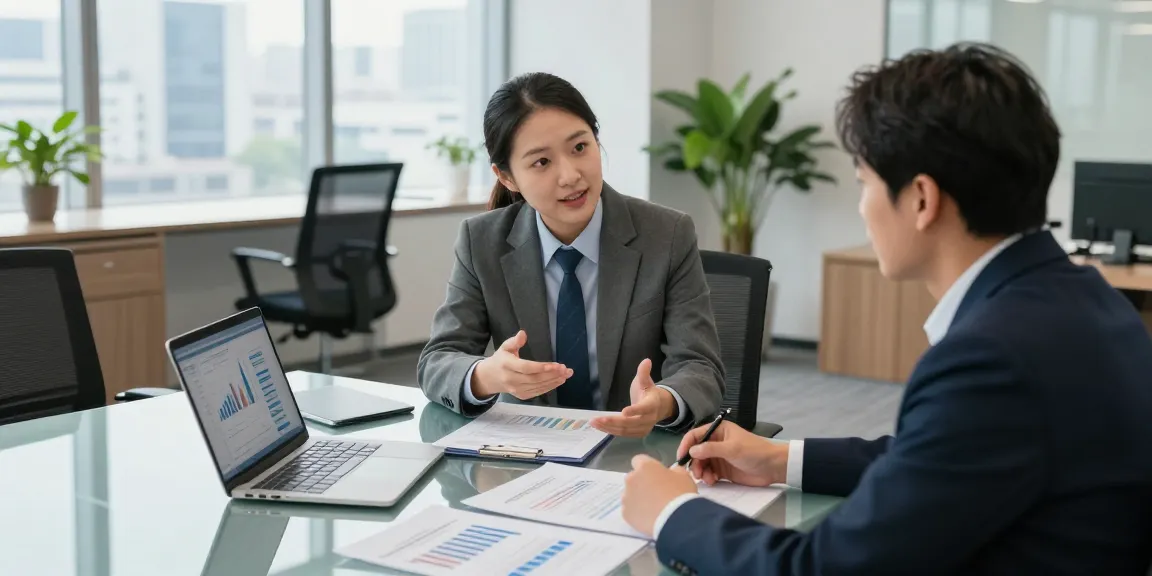 Discussing 소액결제현금화 trends in a modern financial consultation office