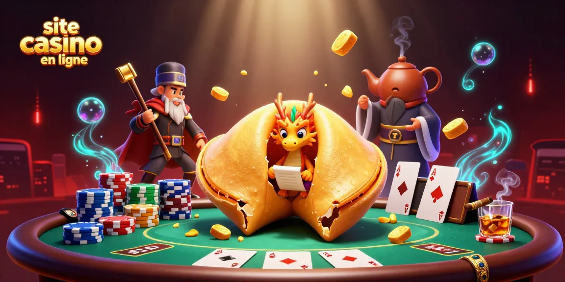 Explorez le site casino en ligne avec des éléments de jeu et une atmosphère féérique.