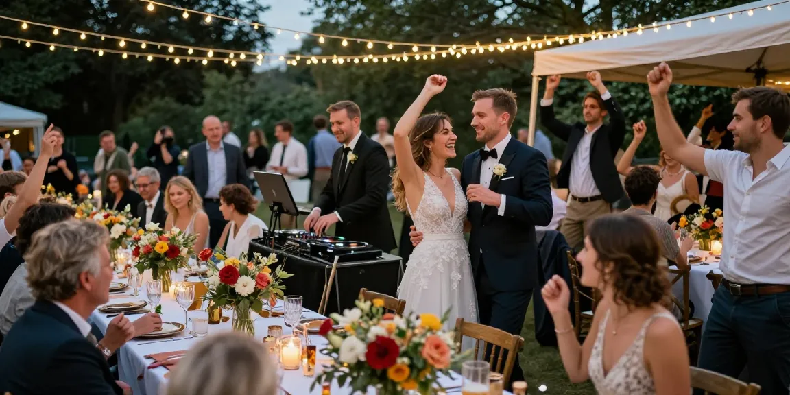 DJ für Hochzeit Berlin sorgt für perfekte Stimmung auf einer festlichen Feier.