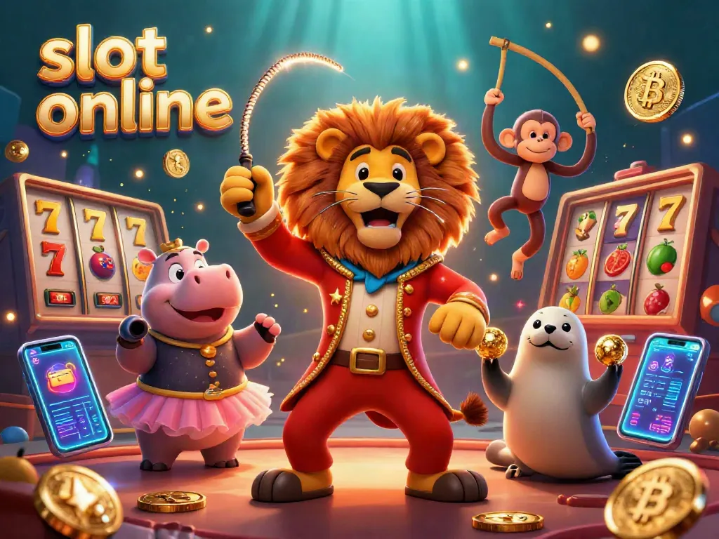 Experience slot online with engaging characters and vibrant casino elements in a lively 3D scene.