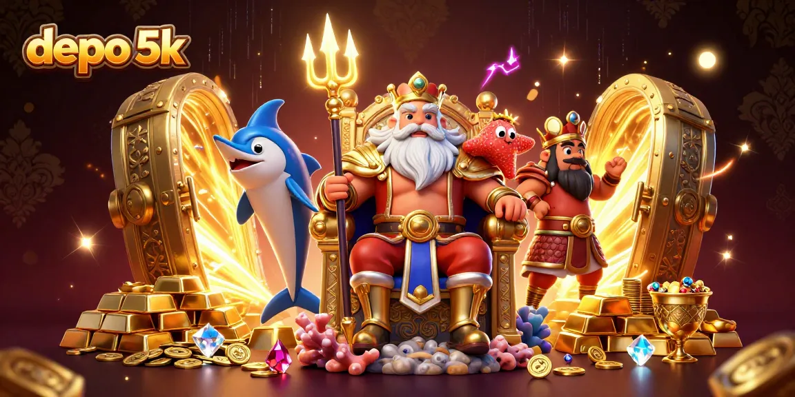 Engage in thrilling gameplay at depo 5k with colorful 3D casino elements and jackpot excitement.