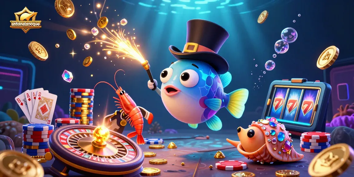 Win big with antoinelarocque in this vibrant underwater casino scene featuring glowing treasures.
