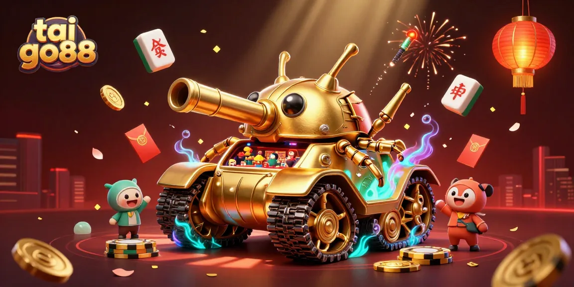 Experience the thrill of tai go88 gaming within a vibrant 3D digital casino scene.