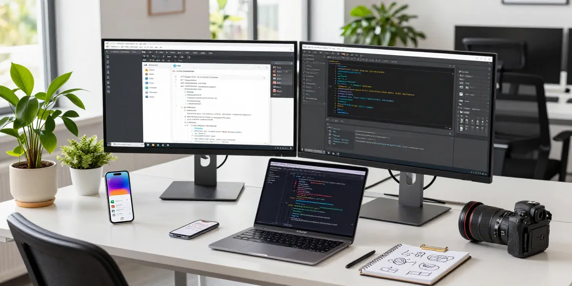 Efficient workspace showcasing Snipaste下载 in action, modern tech tools enhancing productivity.