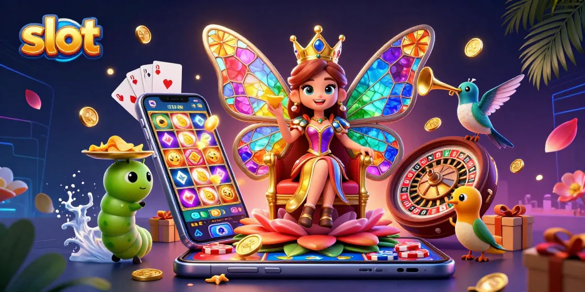 Menangkan jackpot slot dengan ilustrasi detail 3D berwarna-warni dan elemen permainan menarik.