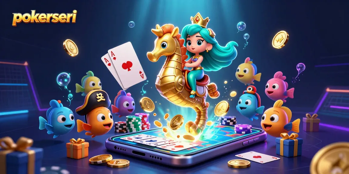 Engage with poker gameplay at pokerseri while experiencing vibrant casino illustrations.