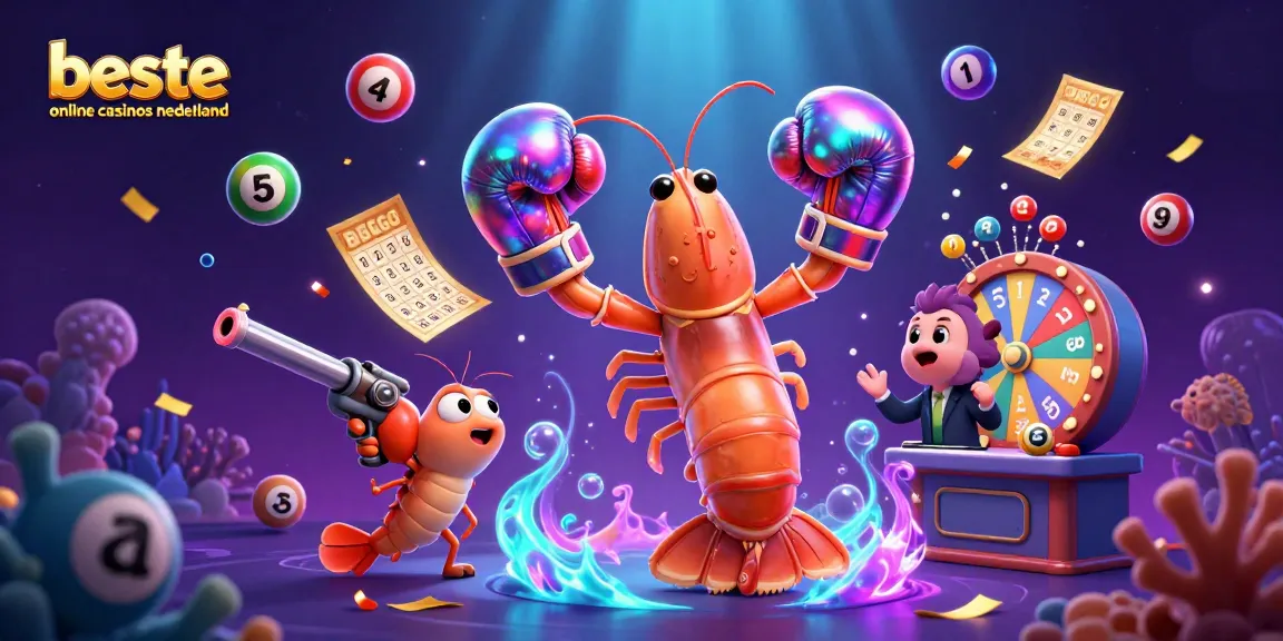 Engage with the beste online casinos nederland through vibrant lottery elements in a dynamic underwater scene.