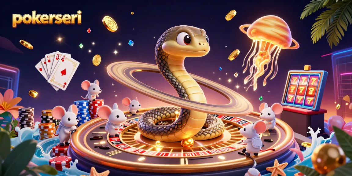 Experience thrilling action at pokerseri with cosmic gaming elements and vibrant casino graphics