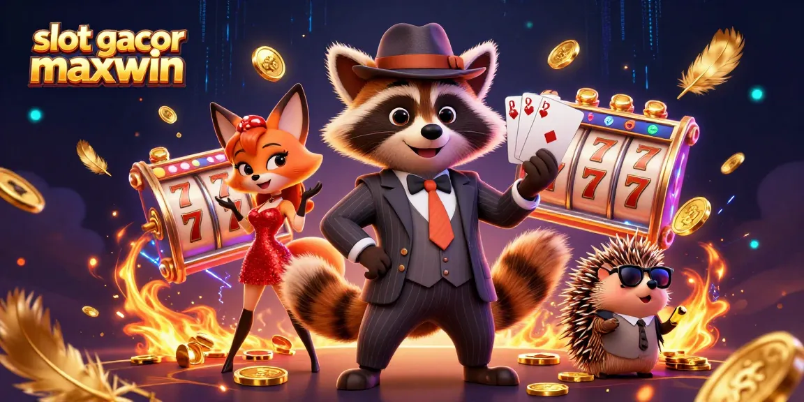 Experience the excitement of slot gacor maxwin with this vibrant, engaging casino scene featuring dynamic characters.