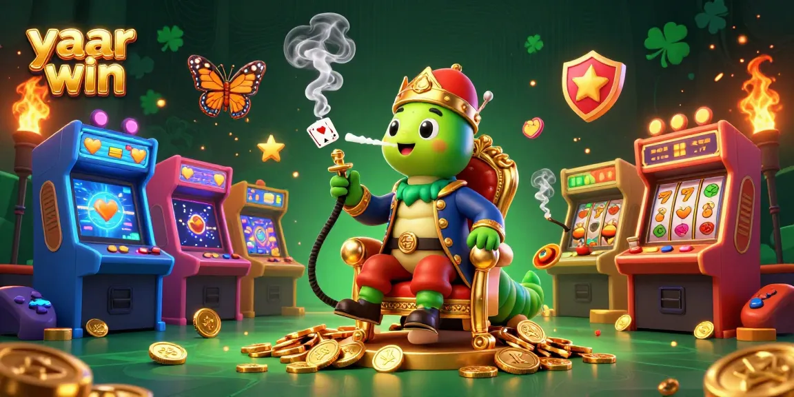 Experience yaar win with vibrant casino elements and characters in an enchanting gaming scene.