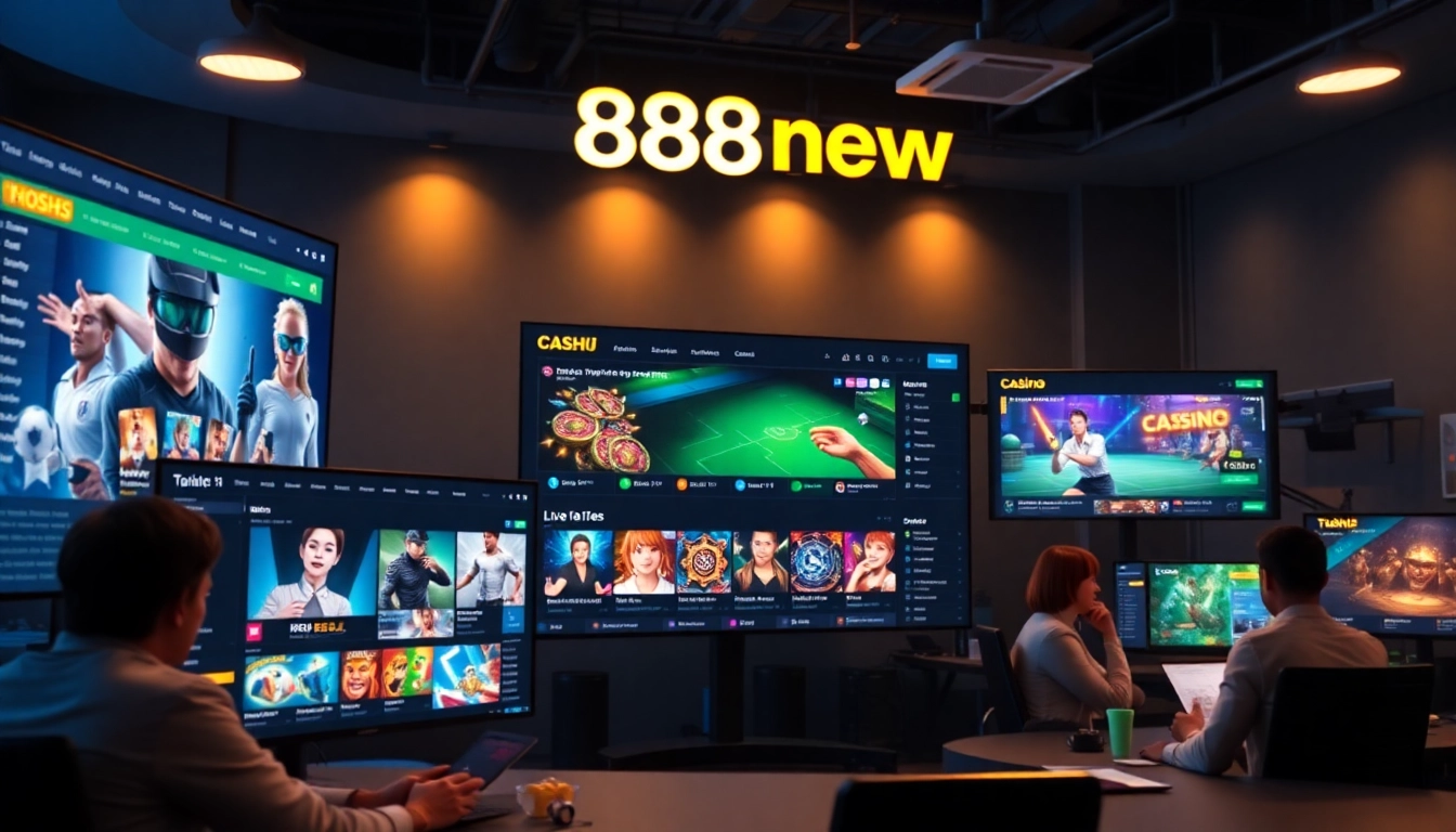 Experience the vibrant interface of 888new, showcasing diverse gaming options and user-friendly features for online gambling.