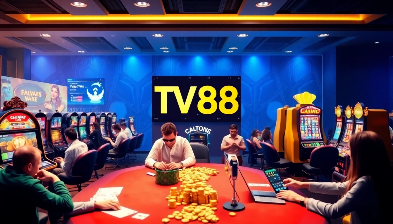 Players enjoying diverse games and experiences at TV88's online casino platform.
