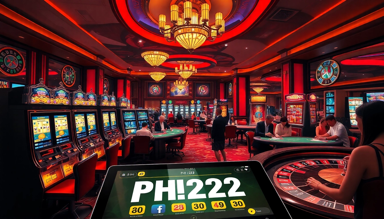 Gamble at the exciting PH222 online casino with a vibrant atmosphere and thrilling games.