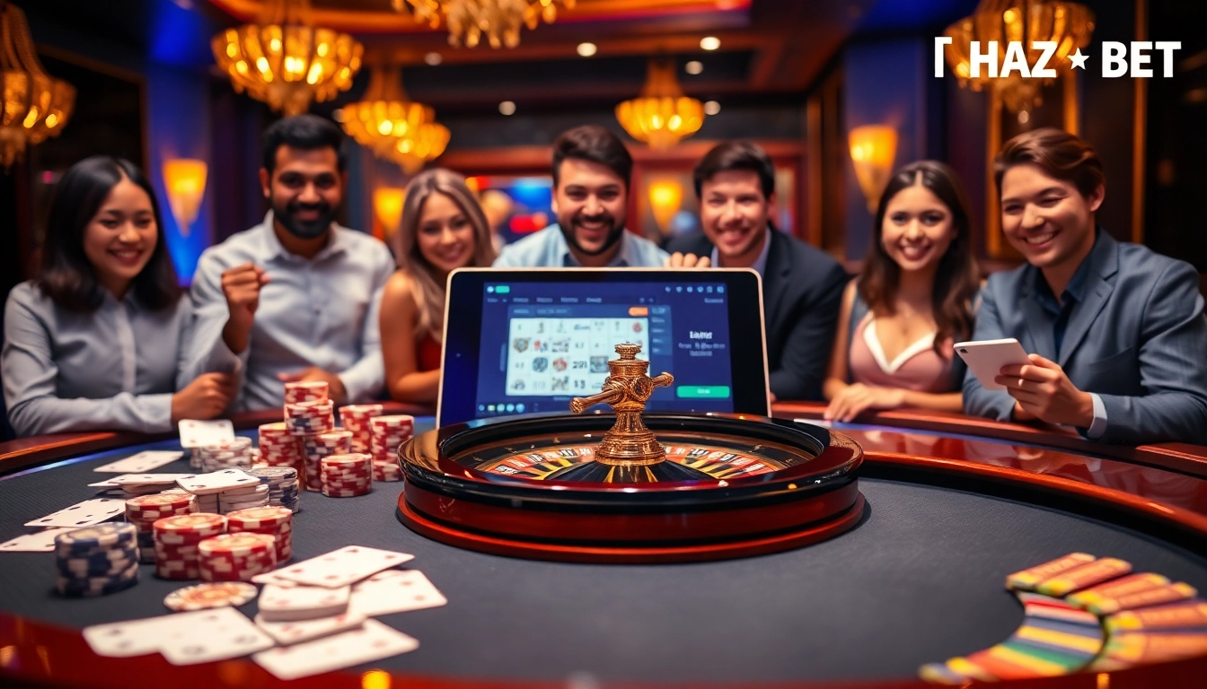 Experience the thrill of online gaming at THABET with vibrant casino visuals.