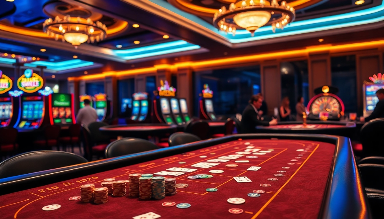 Superbet players enjoying an engaging casino experience with vibrant tables and exciting gaming elements.