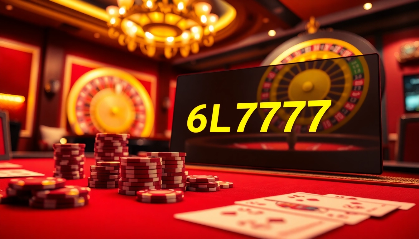 Engage in thrilling gaming with 6L777 at a luxurious online casino table packed with excitement.