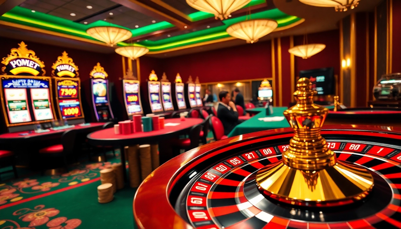 Experience the thrill of Game THABET with vibrant casino visuals, featuring roulette, cards, and poker chips.