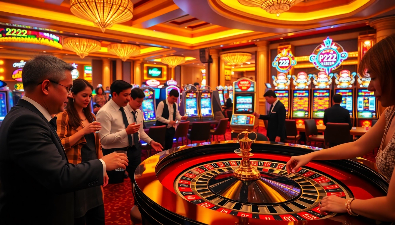 Experience the thrill of winning at PH222's vibrant casino scene with roulette, slots, and excitement.