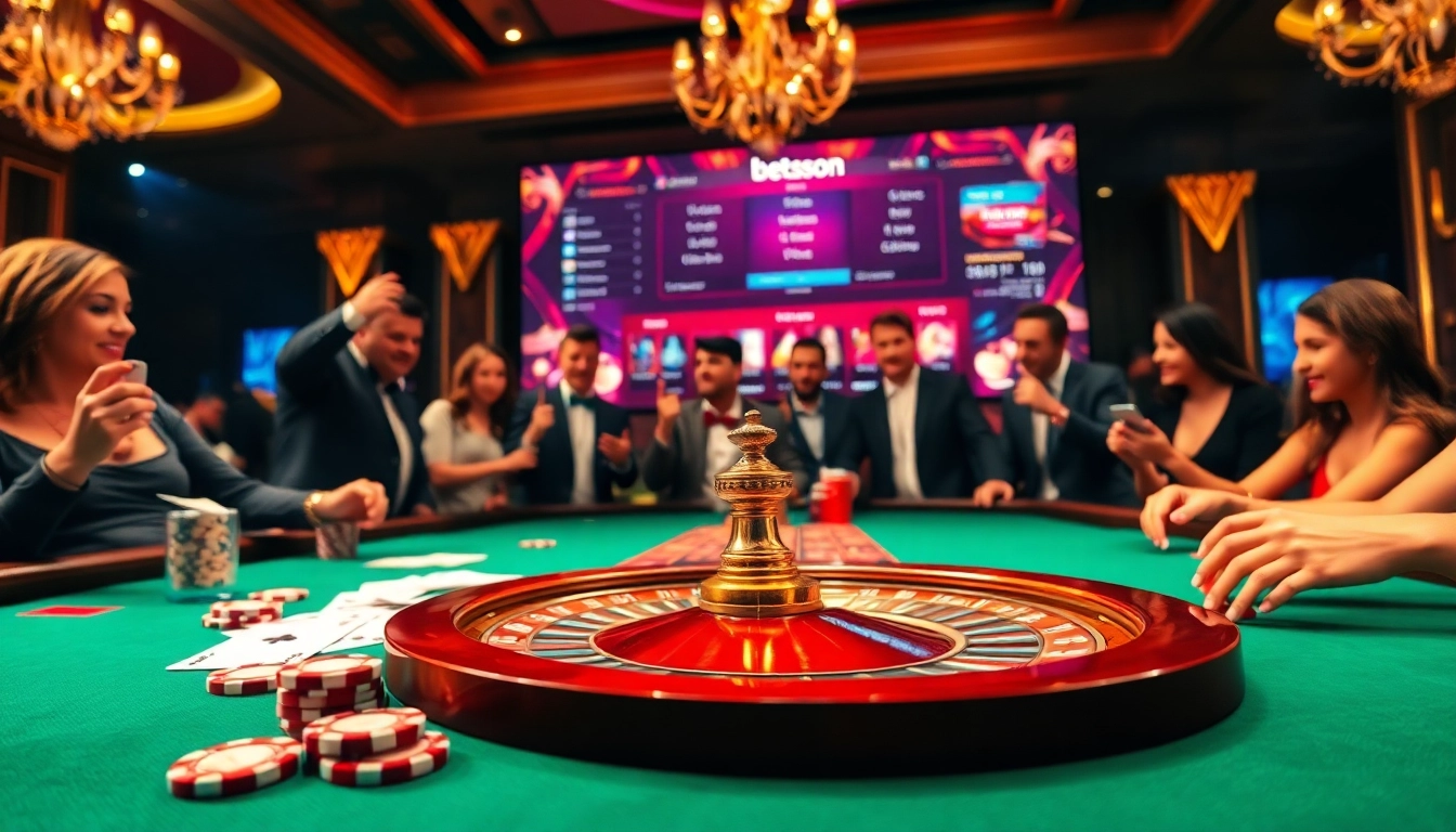 Experience the thrill of Betsson with high-stakes poker and an elegant casino ambiance.