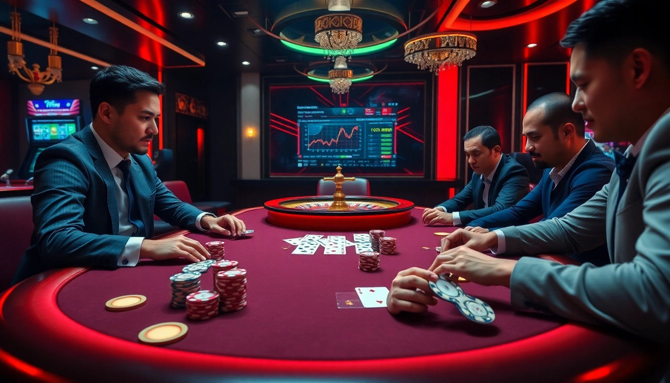 Experience the thrill of online gambling at https://ffgg88.com/ with poker chips, cards, and roulette.