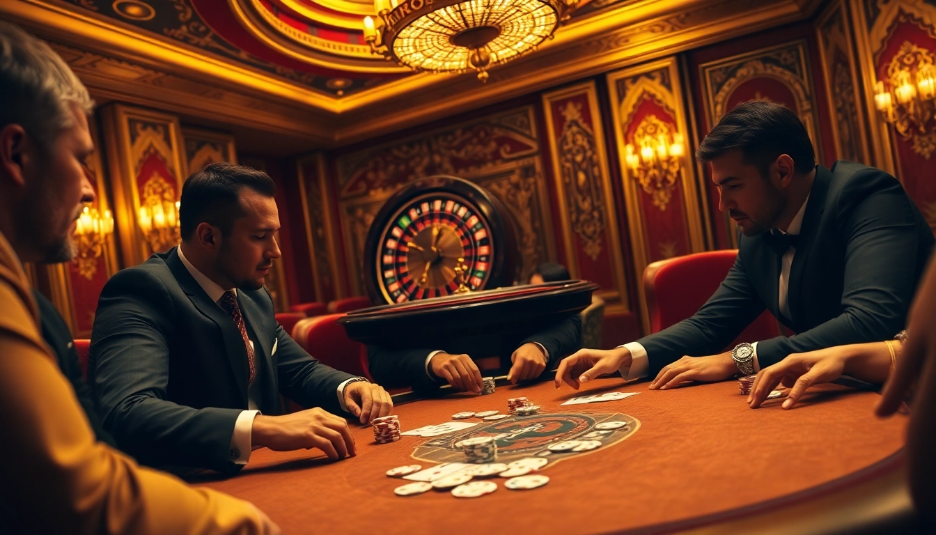 Exciting poker action at a casino table, showcasing options from https://okfun.baby/ for the ultimate gambling experience.