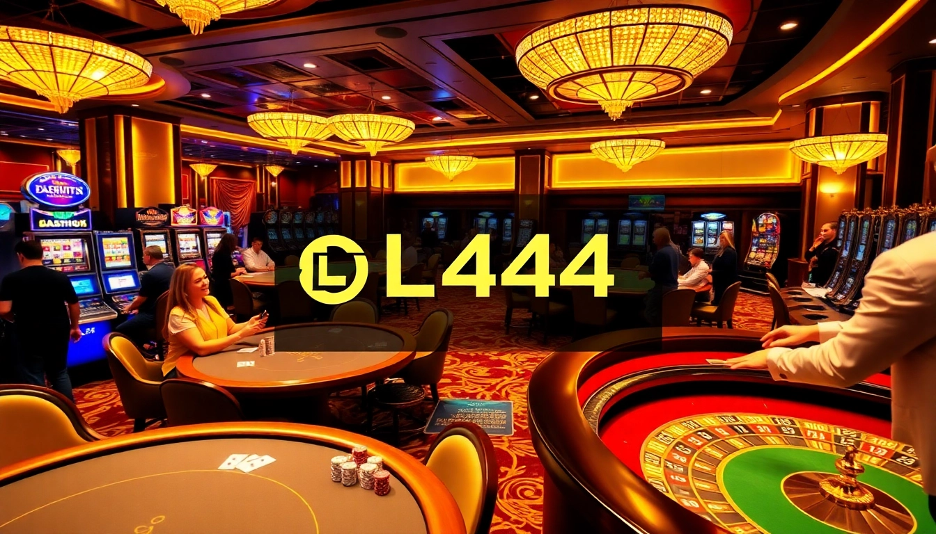 Experience thrilling gameplay at L444 with vibrant casino tables and engaging atmosphere.