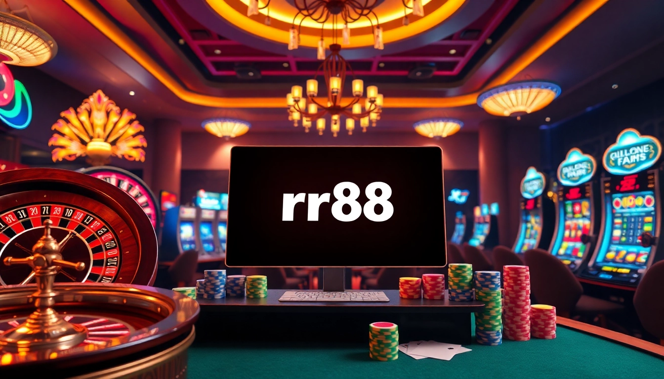 Experience thrilling online gaming at rr88 with vibrant slots and roulette.