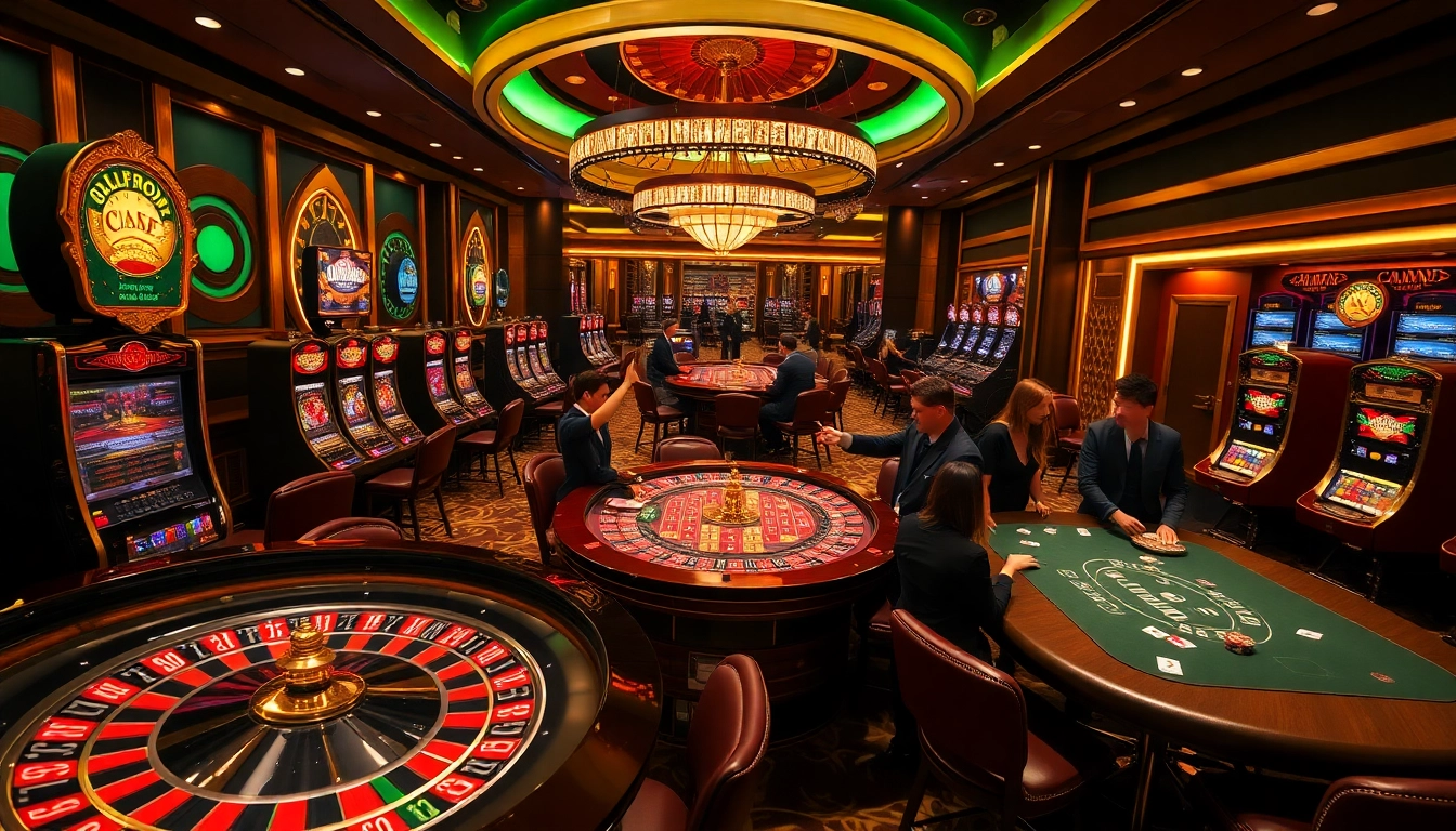 C168 gaming enthusiasts enjoying a vibrant casino environment with engaging tables and luxurious elements.