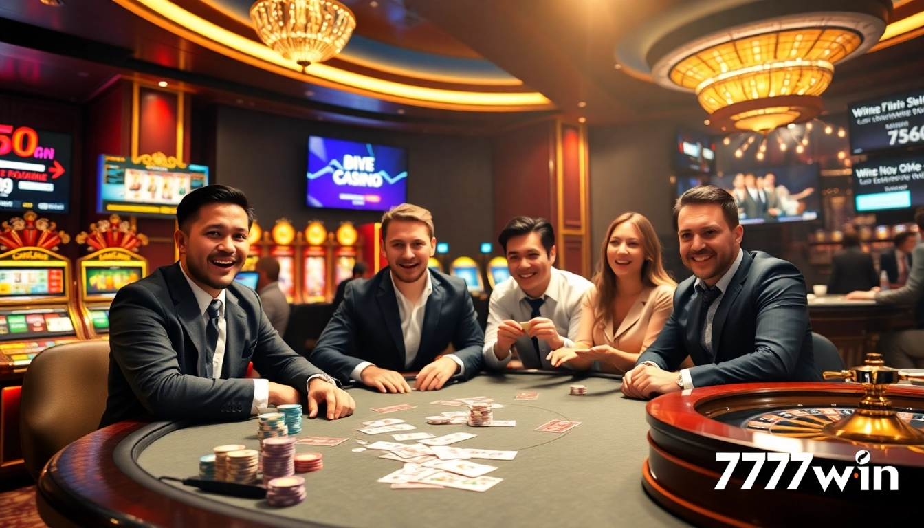 Players engage at a thrilling poker table, highlighting 789win's immersive online casino experience.